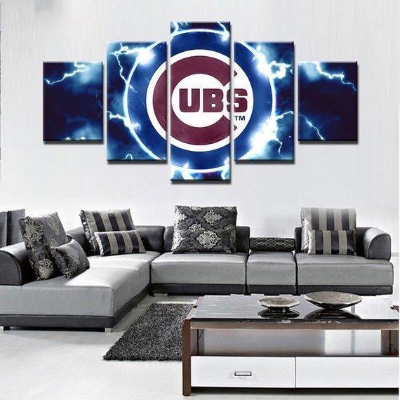 Chicago Cubs Baseball 3 Leinwandbilder – Baseball Kunstdrucke