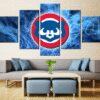 chicago cubs logo baseball leinwandbilder – baseball kunstdrucke 7216
