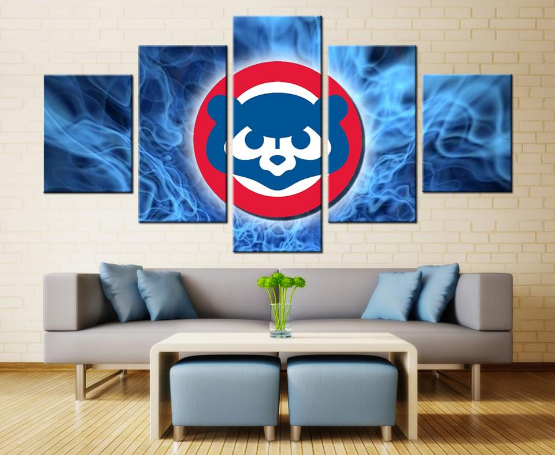 Chicago Cubs Logo Baseball Leinwandbilder – Baseball Kunstdrucke