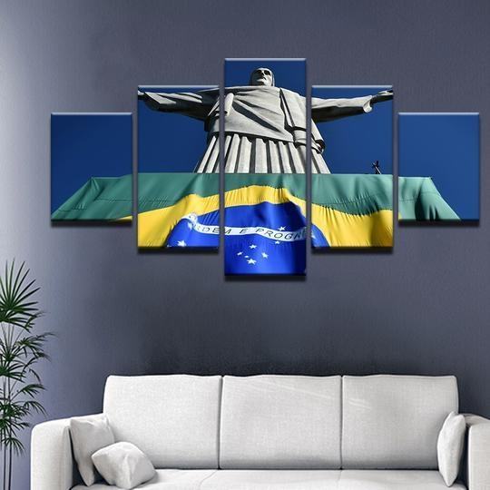 Christ The Redeemer Rio De Janeiro Brazil 02 Religion Leinwandbilder Kunstdrucke Rahmen