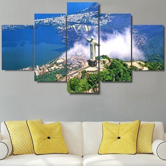 Christ The Redeemer Rio De Janeiro Brazil Religion Leinwandbilder Kunstdrucke Rahmen
