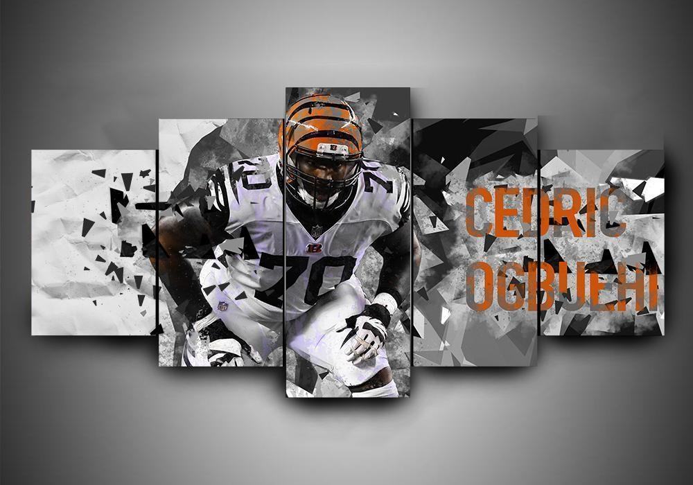 Cincinnati Bengals Cedric Ogbuehi Leinwandbilder – NFL Kunstdrucke