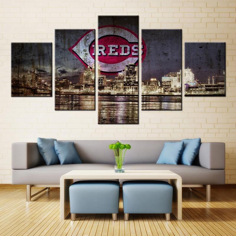 Cincinnati Reds Sports Team Leinwandbilder – Baseball Kunstdrucke