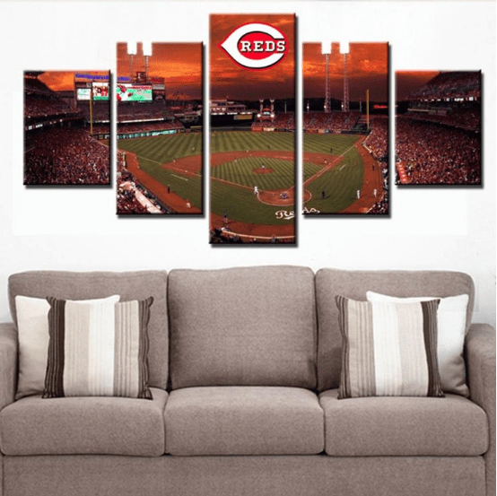 Cincinnati Reds Team Baseball Leinwandbilder – MLB Kunstdrucke