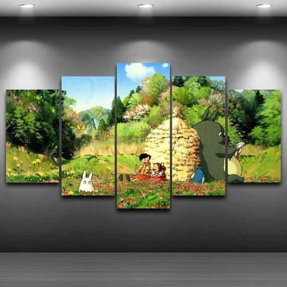 Classic Japan Anime My Neighbor Totoro Anime Leinwandbilder Kunstdrucke Rahmen
