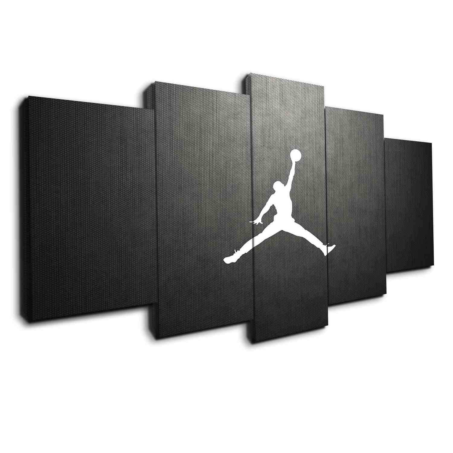 Classic Michael Jordan Logo Leinwandbilder – Basketball Kunstdrucke