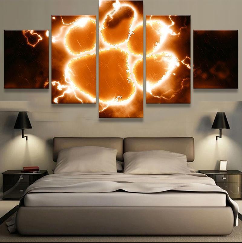 Clemson Tigers Logo Sport Leinwandbilder Kunstdrucke  
