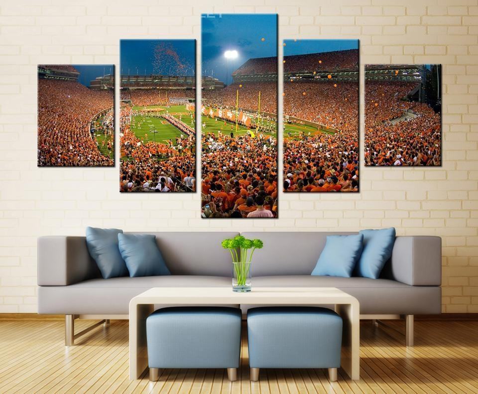 Clemson Tigers Memorial Stadium Leinwandbilder – College Football Kunstdrucke