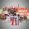 cleveland browns danny shelton leinwandbilder – nfl kunstdrucke 8150