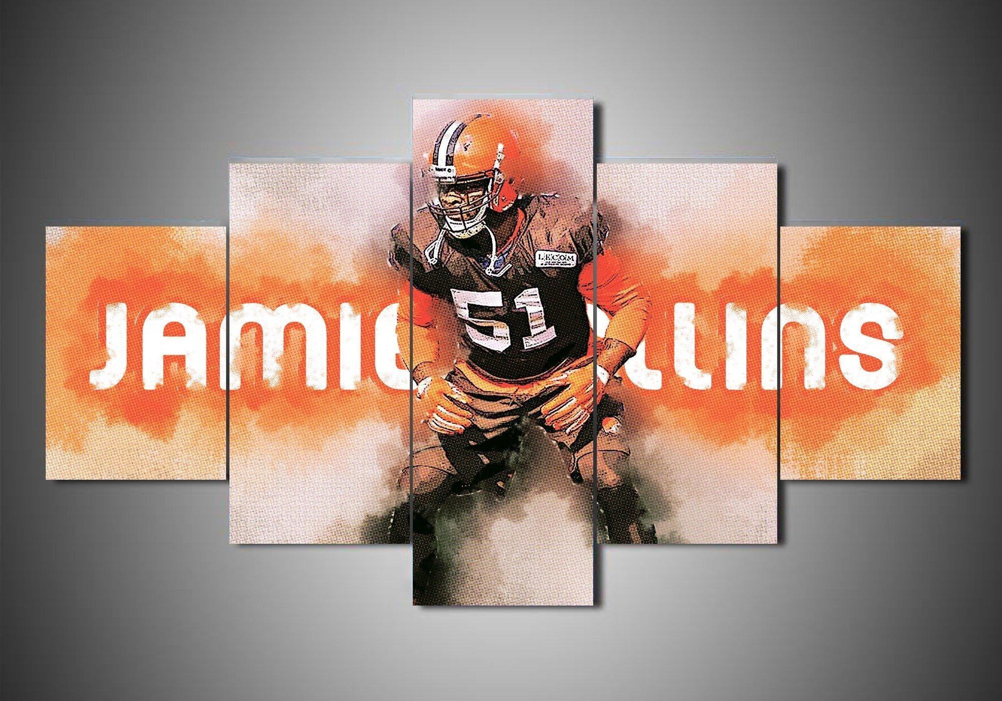 Cleveland Browns Jamie Collins Leinwandbilder – NFL Kunstdrucke
