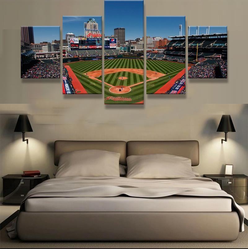 Cleveland Indians Baseball Stadium Leinwandbilder – MLB Kunstdrucke
