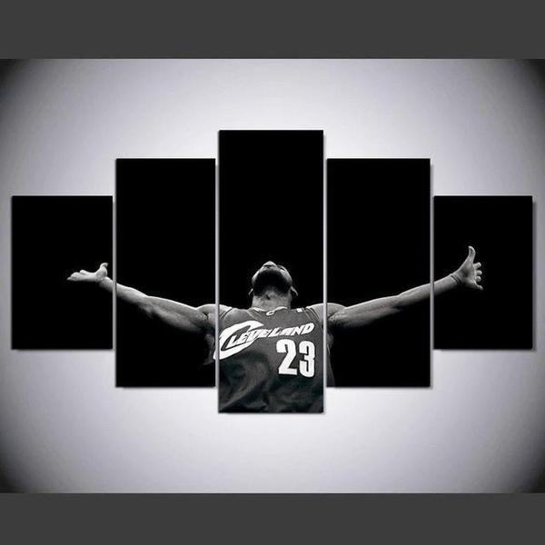 Cleveland LeBron James 23 Leinwandbilder – NBA Kunstdrucke