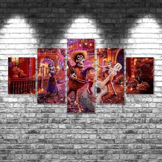 Coco Anime Leinwandbilder Kunstdrucke Rahmen