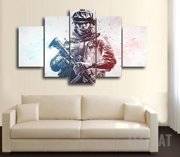cod colored warfare army leinwandbilder kunstdrucke 4372