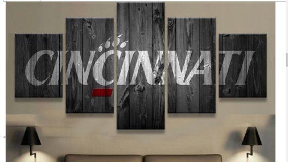 College Football Barn Wood Look 10 Leinwandbilder – Kunstdrucke