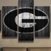 college football barn wood look 4 leinwandbilder – kunstdrucke 4051