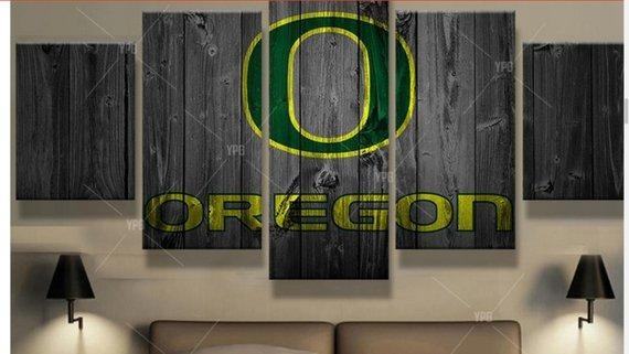 College Football Barn Wood Look 6 Leinwandbilder – Kunstdrucke