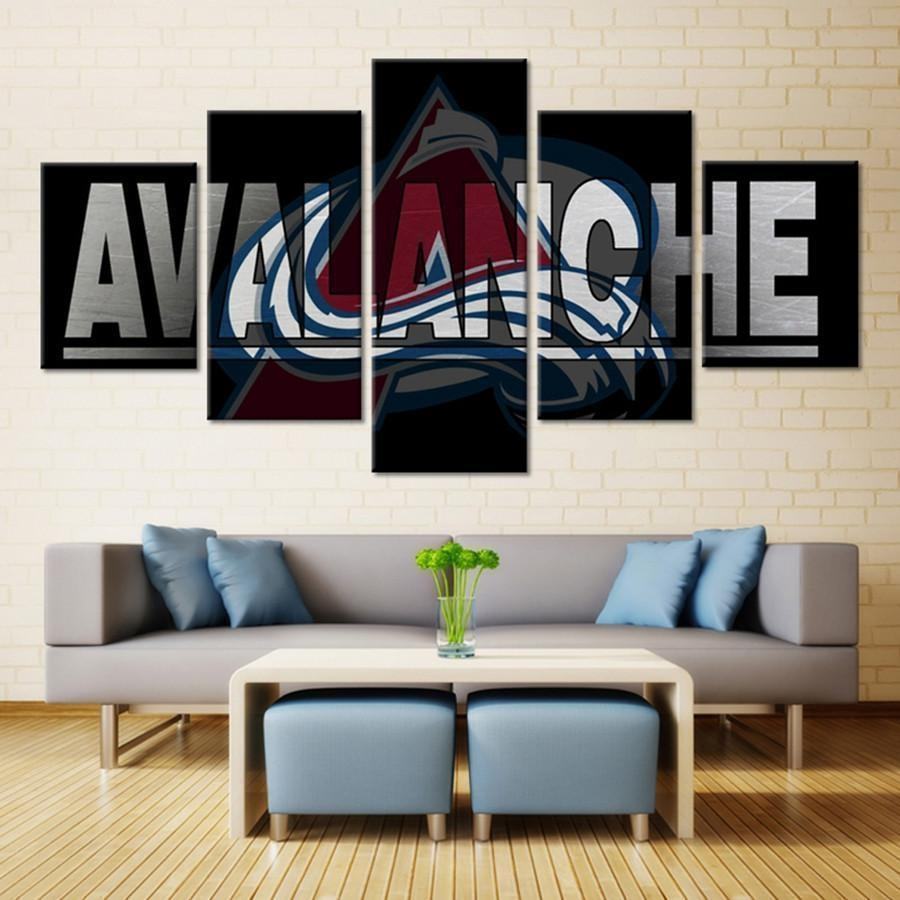 Colorado Avalanche Logo 2 Ice Hockey Leinwandbilder Kunstdrucke  