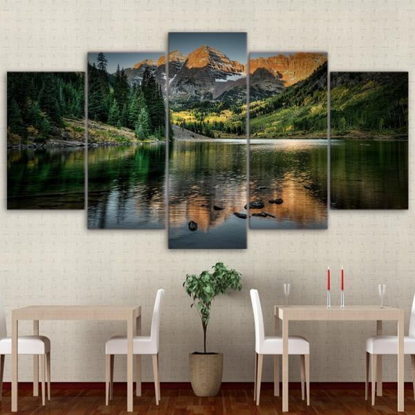 colorado ozero mountain landscape reflection dcor nature leinwandbilder kunstdrucke 5145