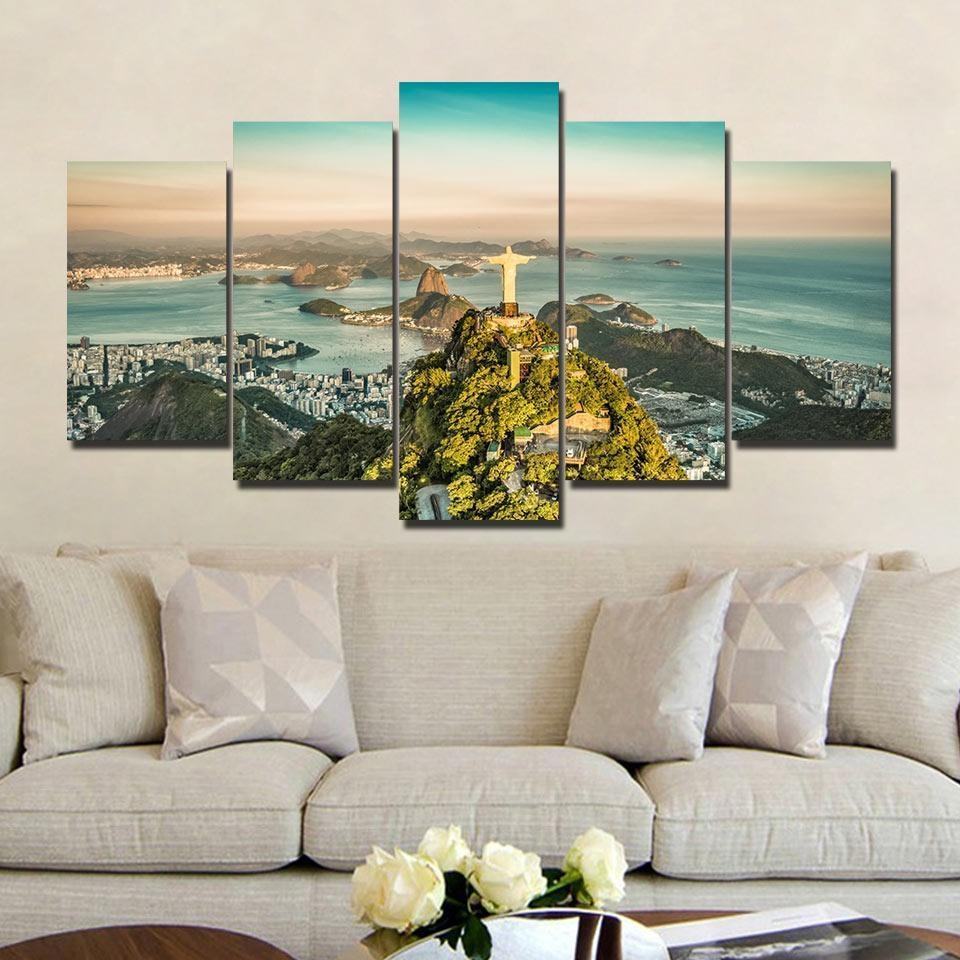 Cross On Moutain Top Religion Leinwandbilder Kunstdrucke Rahmen