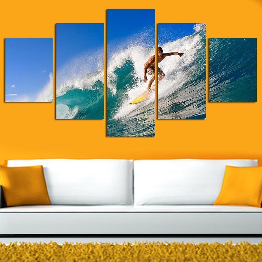 Cuadros In Surfing Waves Sport Leinwandbilder – Kunstdrucke Sport