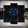 dallas cowboys 3 sport leinwandbilder – kunstdrucke football 8106