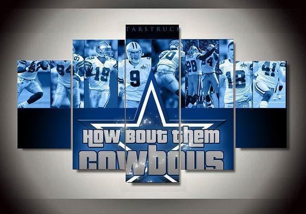 Dallas Cowboys 4 Sport Leinwandbilder – Kunstdrucke Football