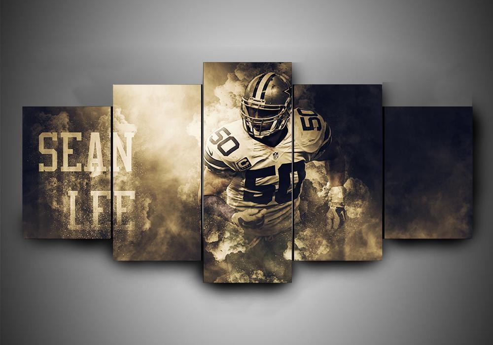 Dallas Cowboys Sean Lee Sport Leinwandbilder – Kunstdrucke Football