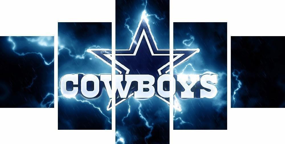 Dallas Cowboys Thunder Football Leinwandbilder Kunstdrucke  