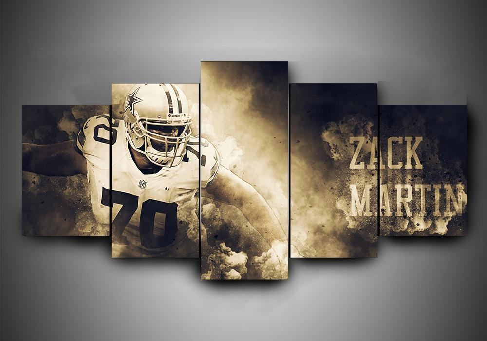 Dallas Cowboys Zack Martin Sport Leinwandbilder – Kunstdrucke Football
