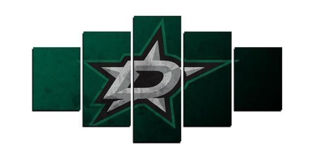 Dallas Stars NHL Team Logo Sport Leinwandbilder – Kunstdrucke Hockey
