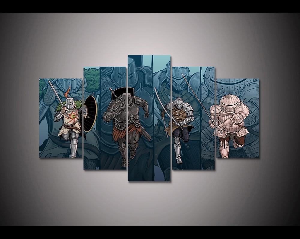 Dark Souls Characters Gaming Leinwandbilder Kunstdrucke Rahmen