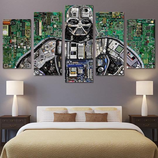Darth Vader Motherboard Cartoon Leinwandbilder Kunstdrucke darth vader motherboard cartoon leinwandbilder kunstdrucke 3999