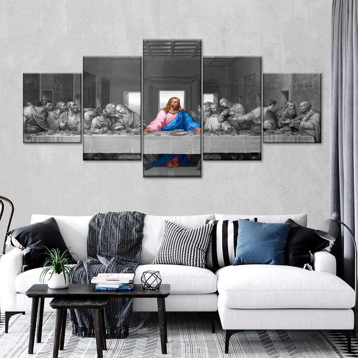 Das Letzte Abendmahl Pop Leinwandbilder Kunstdrucke Rahmen