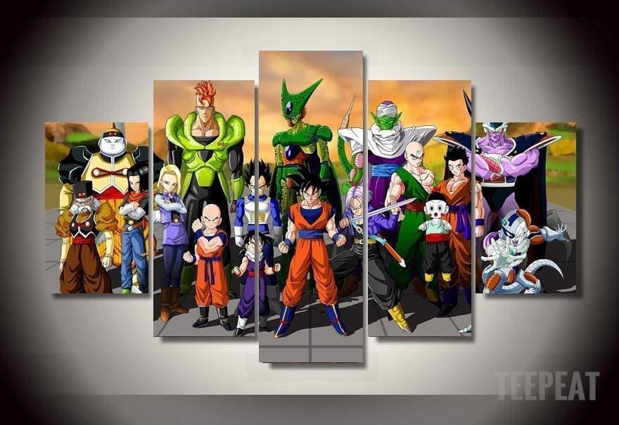 Dbz Anime Leinwandbilder Kunstdrucke  