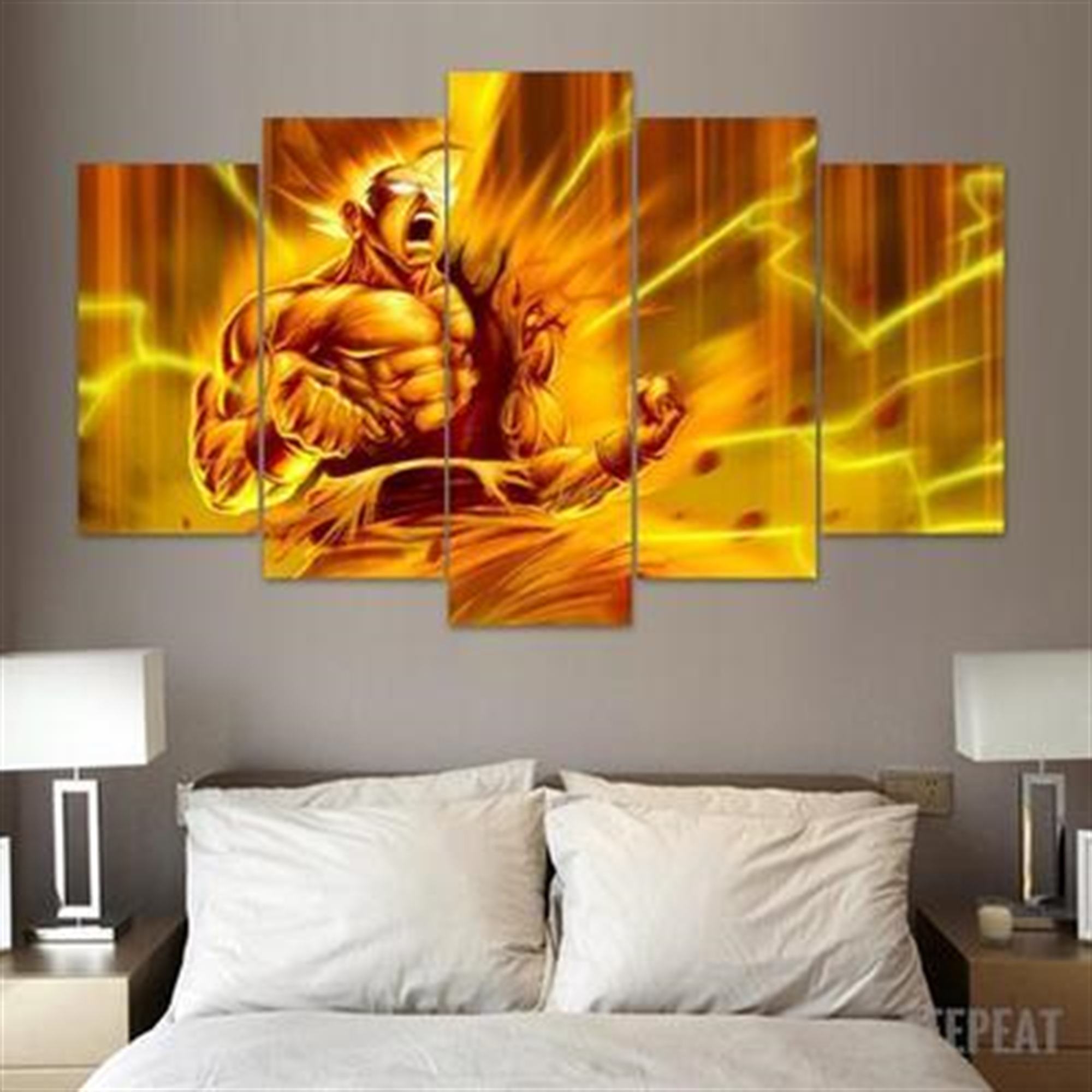 Dbz Goku als Super Saiyan: Anime Leinwandbilder Kunstdrucke