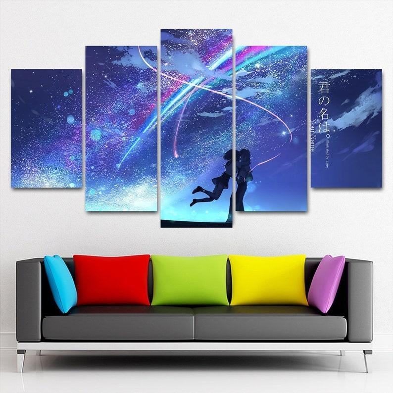 Dein Name Anime Leinwandbilder Kunstdrucke Rahmen