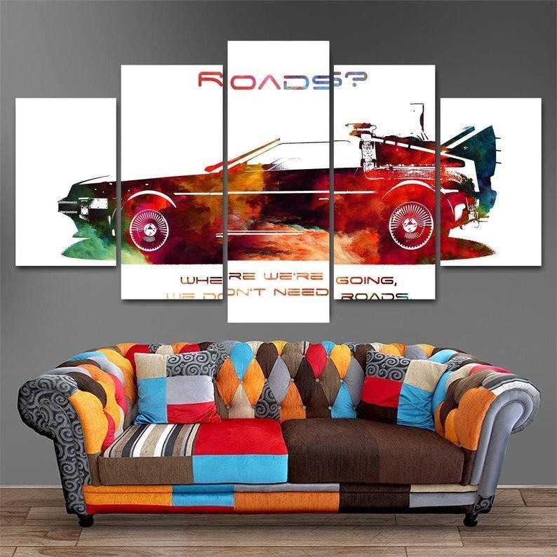 Delorean Zurck In Die Zukunft Leinwandbilder Kunstdrucke Rahmen