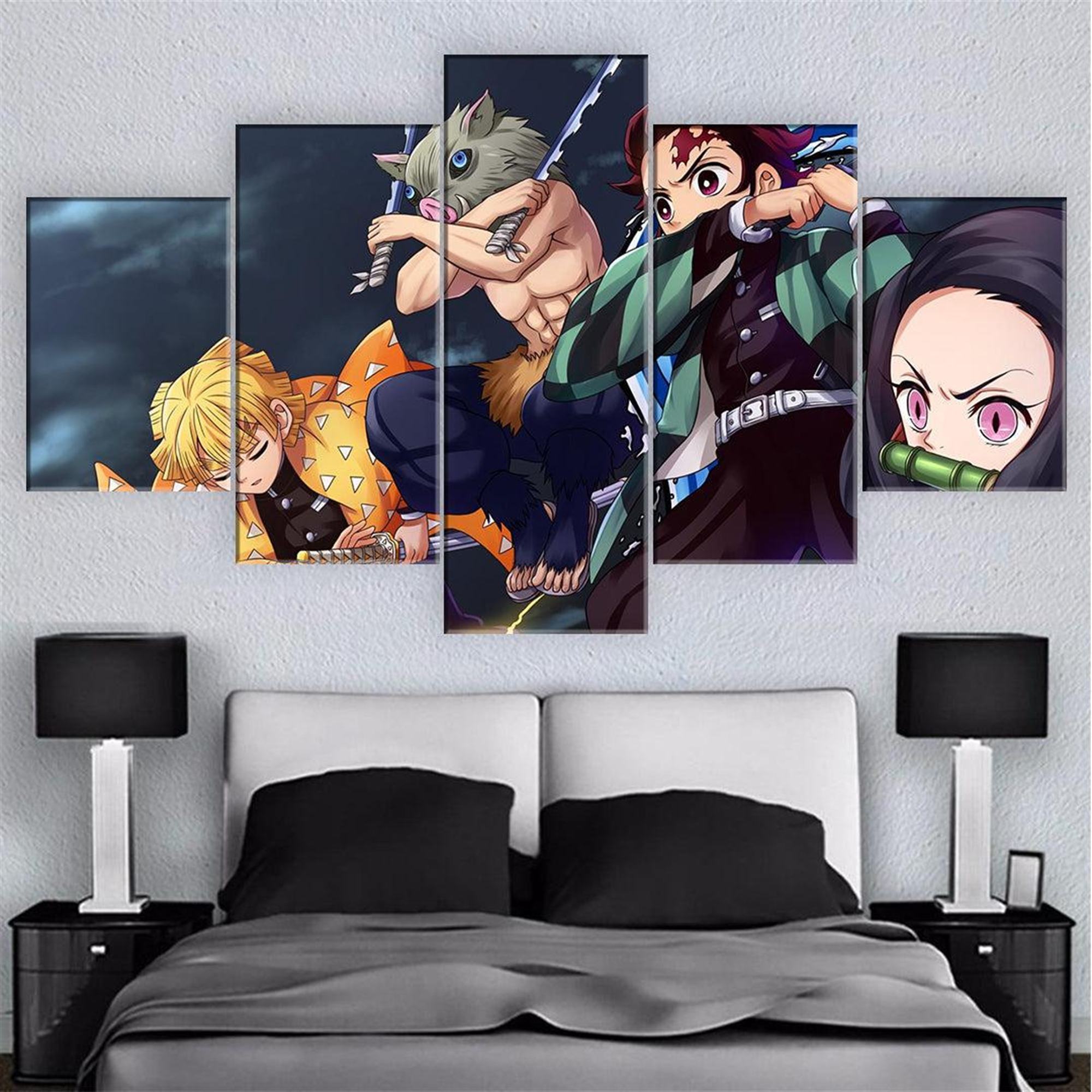 Demon Slayer Leinwandbilder – Stilvolle Anime-Wandkunst