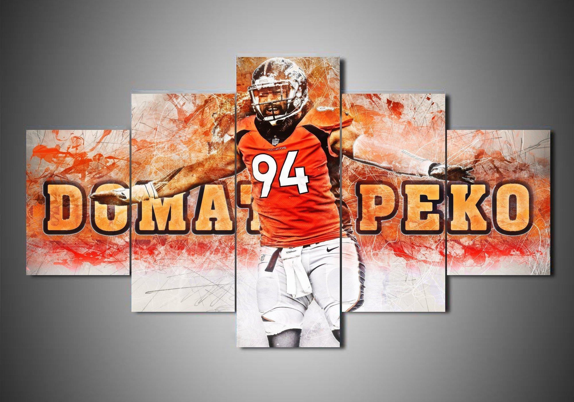 Denver Broncos Domata Peko Sport Leinwandbilder – Kunstdrucke Football