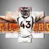 denver broncos t.j. ward sport leinwandbilder – kunstdrucke football 3143