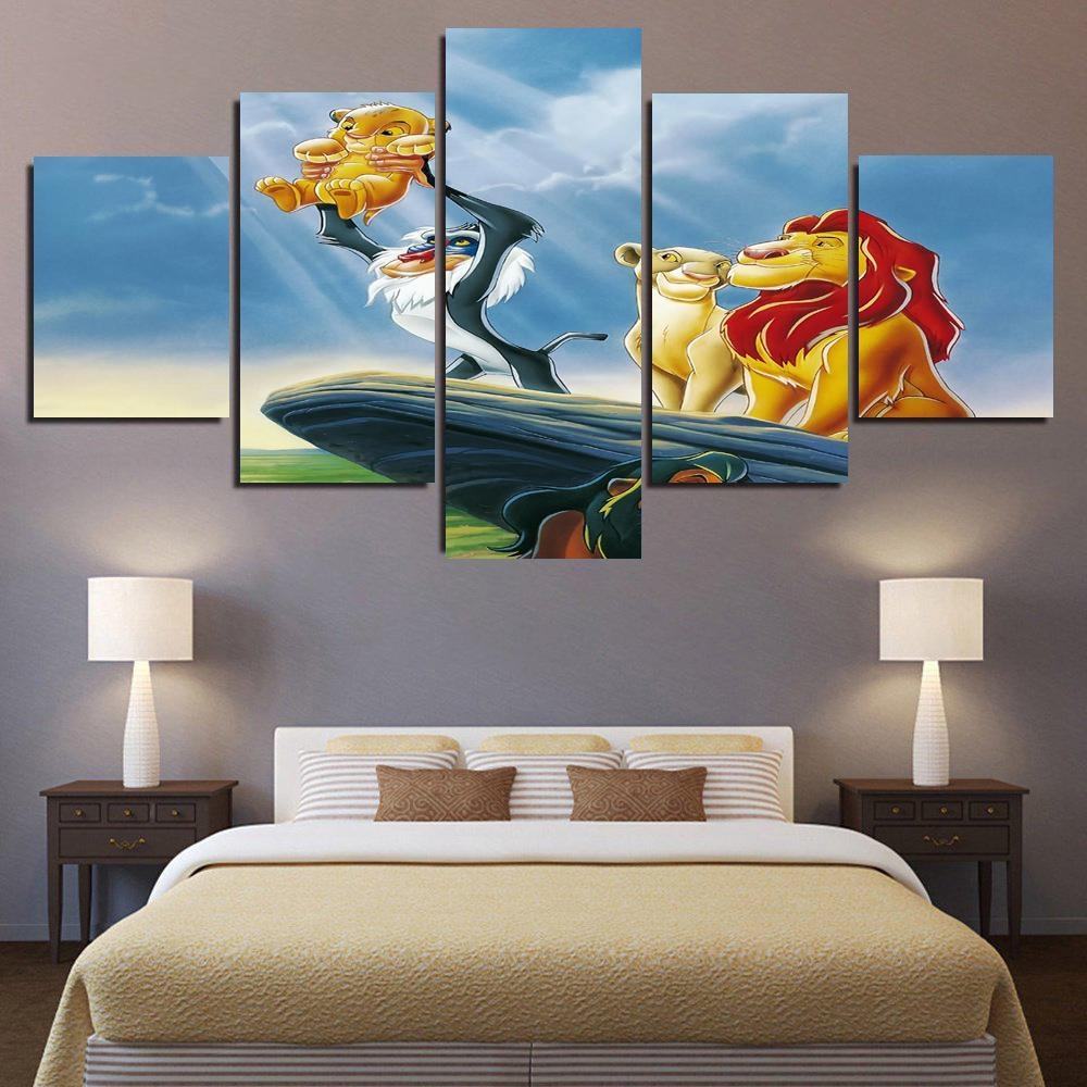 Der Knig Der Lwen 1 Leinwandbilder Kunstdrucke Rahmen