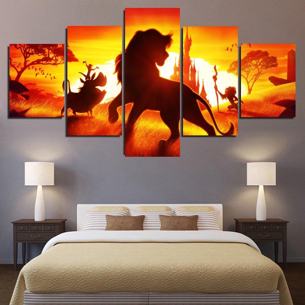 Der Knig Der Lwen Leinwandbilder Kunstdrucke Rahmen