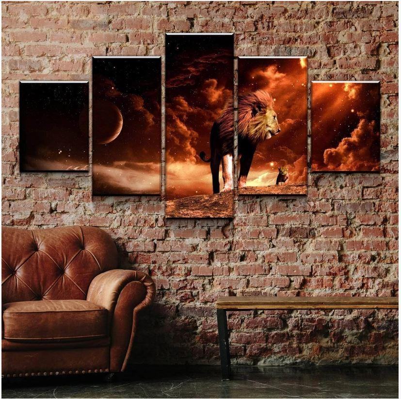 Der Wahre Knig Der Lwen Leinwandbilder Kunstdrucke Rahmen