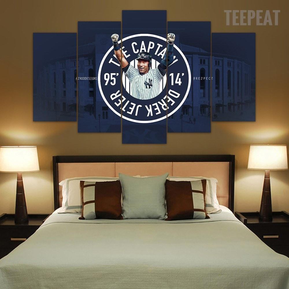 Derek Jeter Farewell Sport Leinwandbilder – Kunstdrucke Baseball