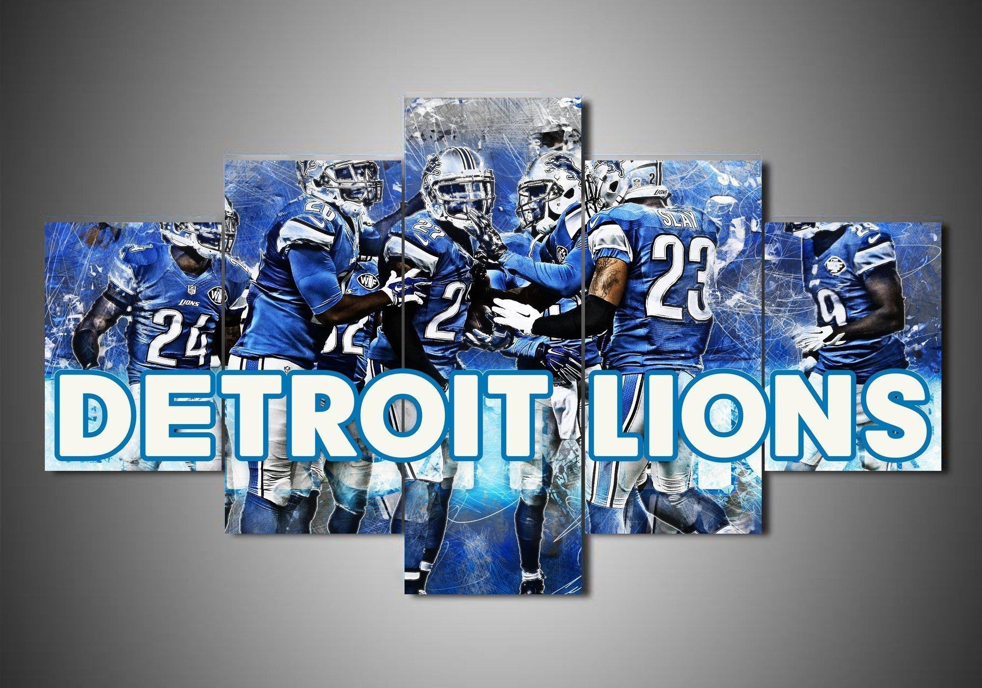 Detroit Lions 1 Sport Leinwandbilder – Kunstdrucke Football