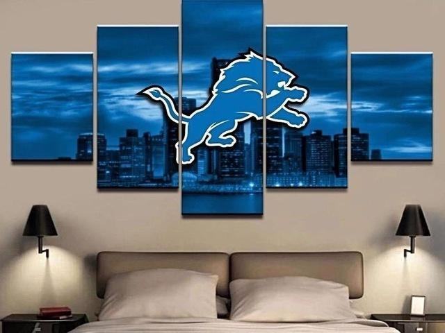 Detroit Lions 2 Sport Leinwandbilder – Kunstdrucke Football