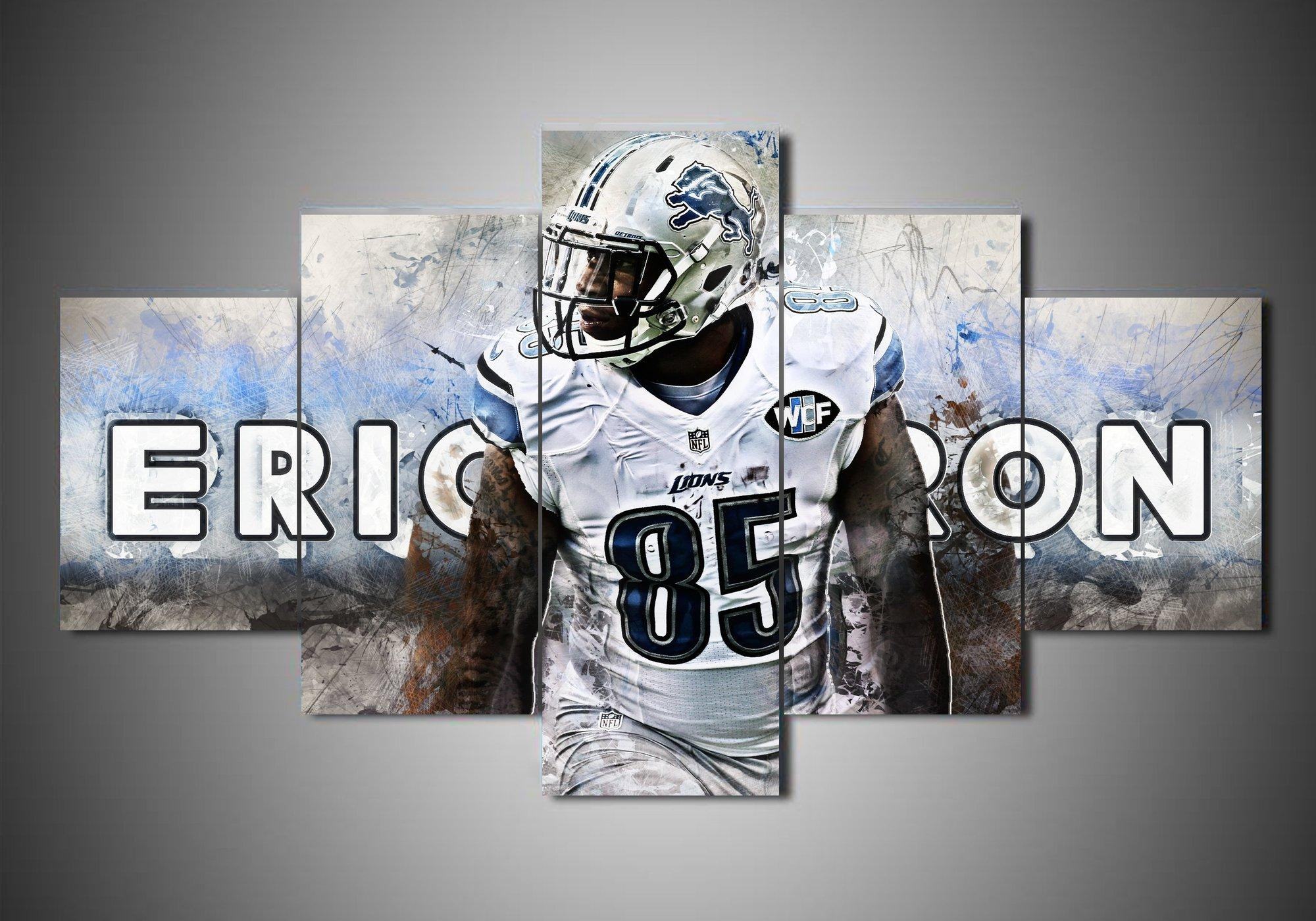 Detroit Lions Eric Ebron Sport Leinwandbilder – Kunstdrucke Football