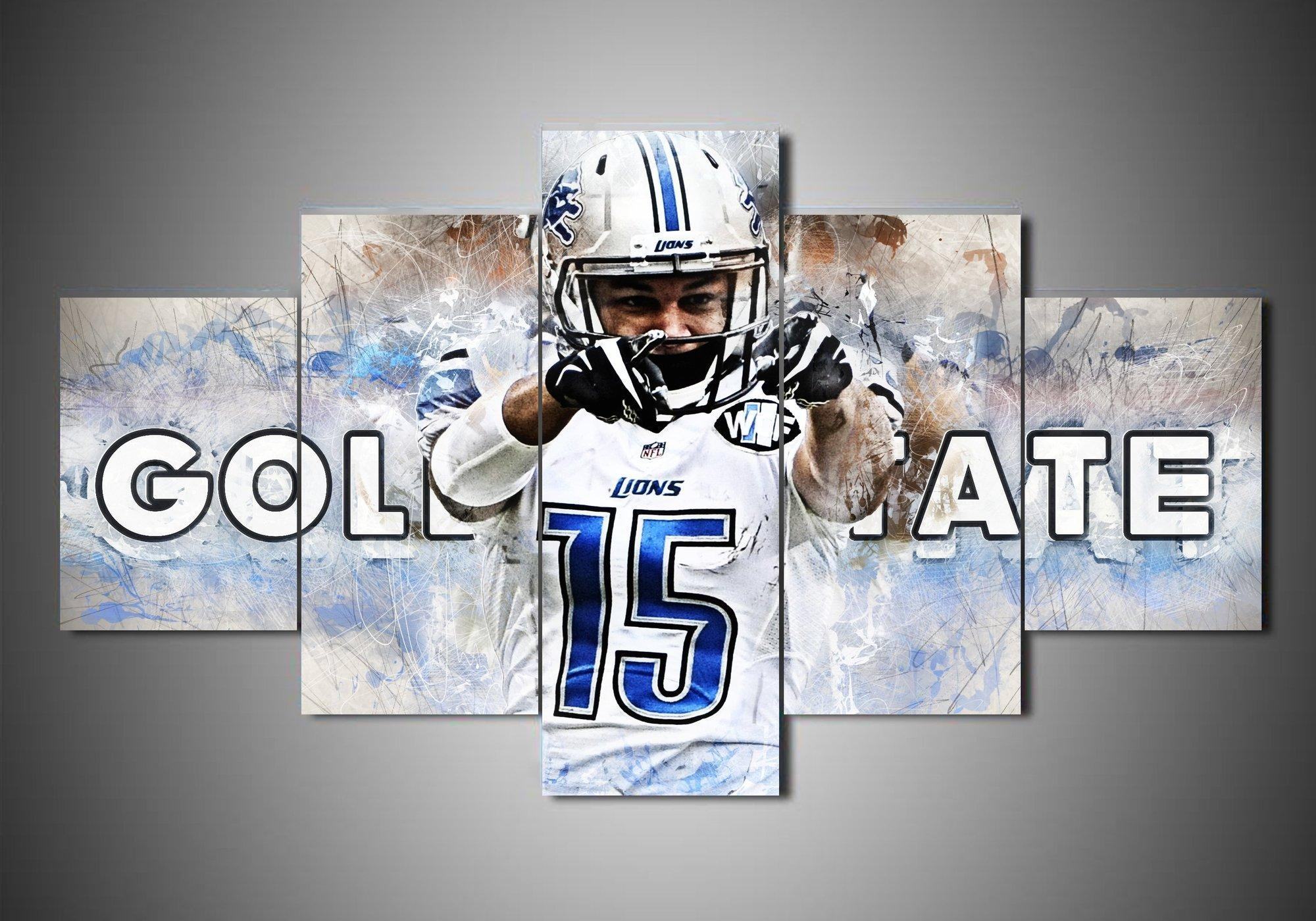 Detroit Lions Golden Tate Sport Leinwandbilder – Kunstdrucke Football