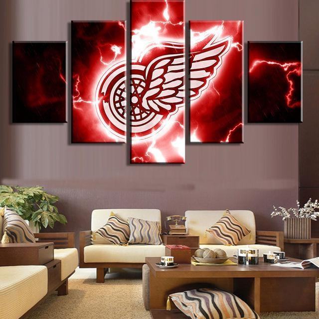Detroit Red Wings Sports Sport Leinwandbilder – Kunstdrucke Hockey